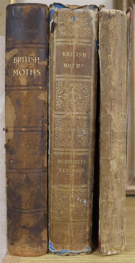Humphreys and Westwood - two books on Moths and one of Butterflies